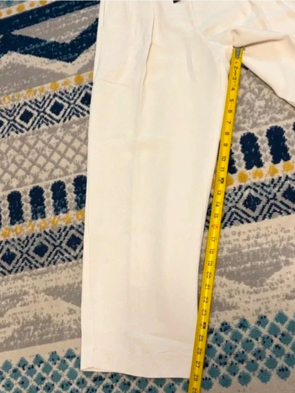 Banana Republic Cream Pleated Wide Leg Trousers Pants Size 6 Petite $120 - Picture 4 of 8